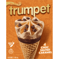 Trumpet Choc & Salted Caramel Ice Cream (4 x 110ml)