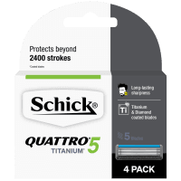 Quattro Titanium 5 Blades (4pk)