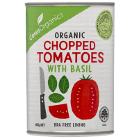 Organic Chopped Tomatoes With Basil (400g)
