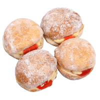 Custard Raspberry Jam Donuts (4pk)