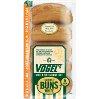 Gluten Free Dairy Free Gourmet White Buns (5pk)