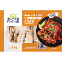 Raw Half Cut Swimmer Crab Grade 3L (1kg)
