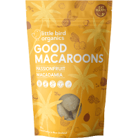 Organic Passionfruit Macadamia Good Macaroons (125g)