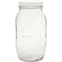 Embossed 1.5 Litre Screw Top Jar (1pk)