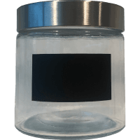 Sml Cannister With Blackboard Label (1ea)