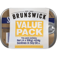 Sardines In Soy Oil (4pk)