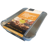 Foil Takeaway Dishes + Lids (3pk)