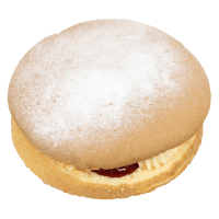 Fresh Cream Round Plain Sponge (ea)