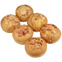 Cheese & Bacon Hamburger Rolls (6pk)