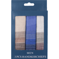 Mens Cotton Handkerchief Set (3pk)