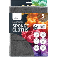 Microfibre Kitchen Sponge Cloths (5pk)