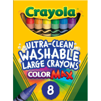 Ultra-Clean Washable Large Crayons (8pk)