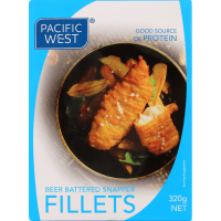 Beer Battered Snapper Fillets (360g)