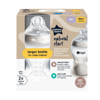 Natural Start Feeding Bottle 3+ Months (2pk)
