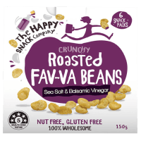 Sea Salt & Balsamic Vinegar Crunchy Roasted Fav-va Beans (150g)