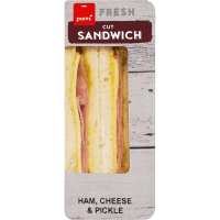 Ham Cheese & Pickle Cut Sandwich (170g)
