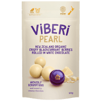Pearl White Chocolate Blackcurrants (90g)