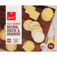 Tasty Cheddar Natural Cheese & Crackers (120g)