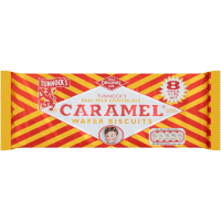 Real Milk Chocolate Caramel Wafer Biscuits (8 x 30g)