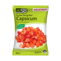 Frozen Diced Red Capsicum (1kg)