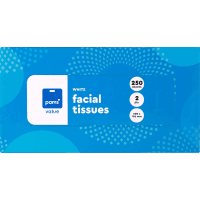 White 2 Ply Facial Tissues (250pk)