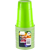 Disposable 475ml Party Cups Assorted (20pk)