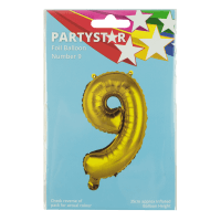 Party Foil Balloon Number 9 (1ea)