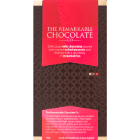 32% Cacao Salted Peanuts Strawberry Milk Chocolate Block (150g)