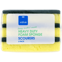 Heavy Duty Foam Sponge Scourers (3pk)