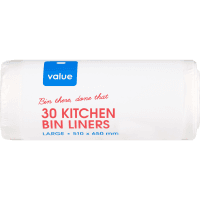 Large Kitchen Bin Liners (30pk)