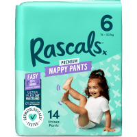 Premium Nappy Pants Unisex Size 6 16+kg Junior (14pk)