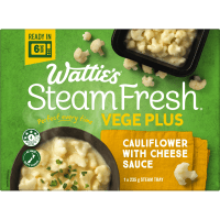 Steam Fresh Cauliflower With Cheese Sauce Vege Plus (235g)