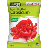 Red Sliced Capsicum (1kg)
