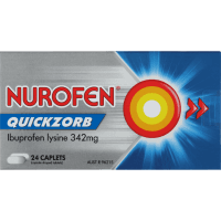 Quickzorb Ibuprofen Fast Pain Relief Caplets (24pk)