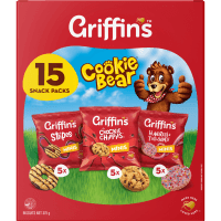Cookie Bear Mixed Biscuits Snack Packs (15 x 25g)