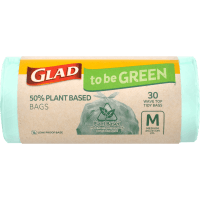 To Be Green 50% Plant Based Wavetop Medium Kitchen Tidy Bags (30pk)