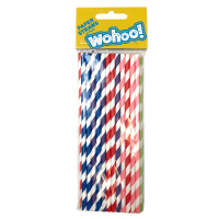 Clipstrip Paper Drinking Straws (25pk)