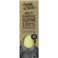 100% Biodegradable Multi Purpose Cloths (25pk)