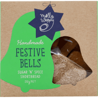 Handmade Sugar 'N' Spice Shortbread Festive Bells (130g)