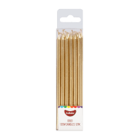 Gold Candles 12cm (12pk)