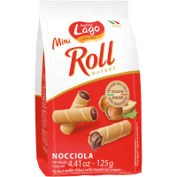 Hazelnut Mini Wafer Rolls (125g)