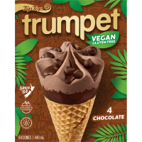 Trumpet Vegan Gluten Free Choc Ice Cream (4 x 110ml)