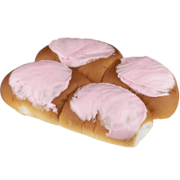Raspberry Jam Iced Buns (4pk)