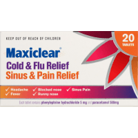 Cold Flu Sinus Pain Relief Tablets (20pk)