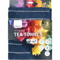 Microfiber Tea Towels Assorted (3pk)