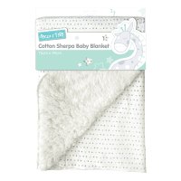 Cotton Sherpa Baby Blanket (1ea)