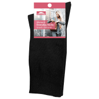 Women's Everyday Black Socks Size 5-10 (3pk)