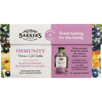 Immunity New Zealand Blackcurrant Blueberry & Honey Vitamin C Gel Sachets (10 x 35g)