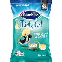 Thinly Cut Sour Cream & Chives Potato Chips (40g)