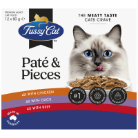 Twice As Tasty Pate & Pieces Wet Cat Food (12 x 80g)
